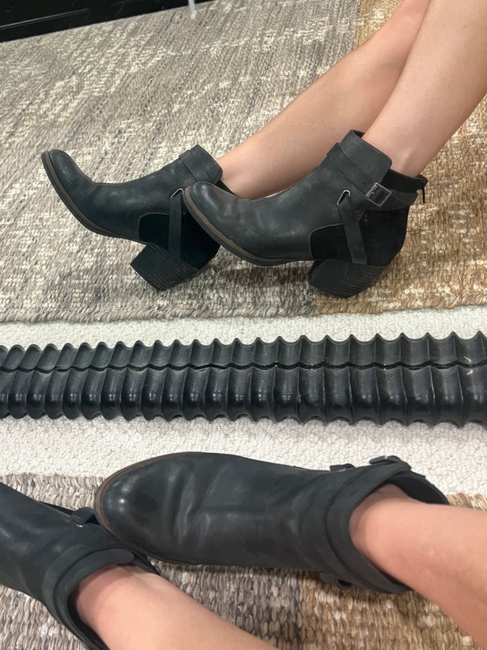 Korks Women's Ankle Boots with Buckle Detail